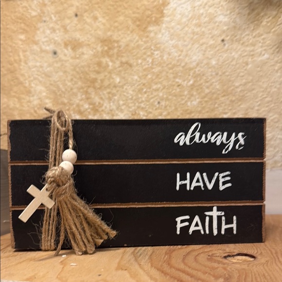 Black Wooden Inspirational Sign - Picture 2 of 6